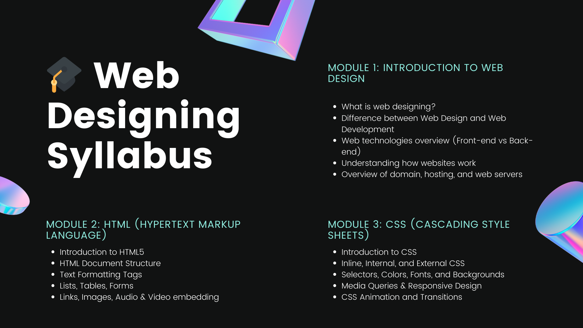 Digital Marketing Module
